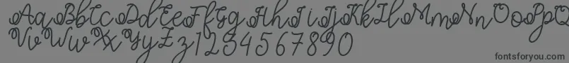 フォントShafiyyah – 黒い文字の灰色の背景