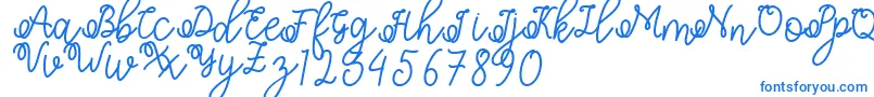 Shafiyyah-Schriftart – Blaue Schriften