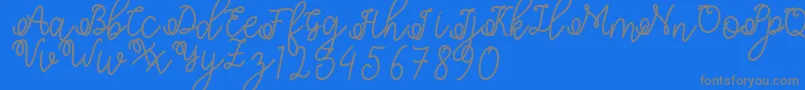Shafiyyah Font – Gray Fonts on Blue Background