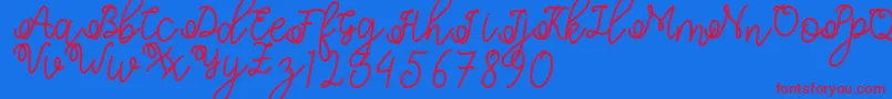 Шрифт Shafiyyah – красные шрифты на синем фоне