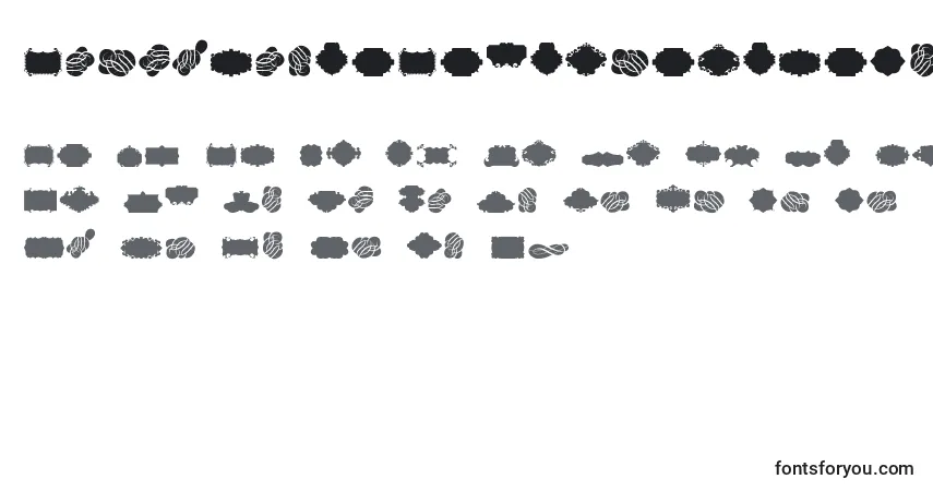 A fonte CornucopiaCaligraficaTwo (14057) – alfabeto, números, caracteres especiais