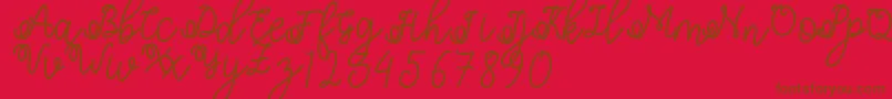 Shafiyyah Font – Brown Fonts on Red Background