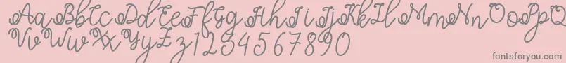 Shafiyyah-Schriftart – Graue Schriften auf rosa Hintergrund