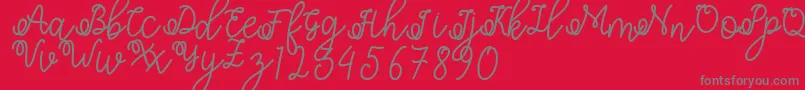 Shafiyyah Font – Gray Fonts on Red Background