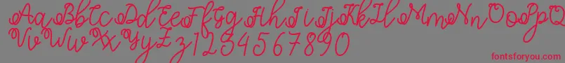 Shafiyyah Font – Red Fonts on Gray Background