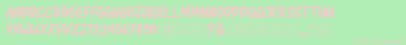 ShagieHodie Font – Pink Fonts on Green Background