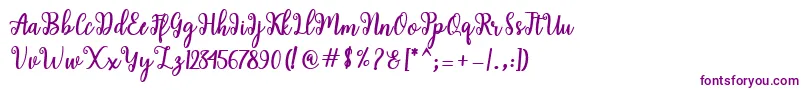 fuente Shaila Script – Fuentes Moradas