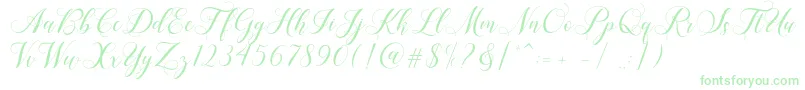 Shailena-Schriftart – Grüne Schriften