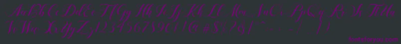 Shailena Font – Purple Fonts on Black Background