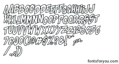 Shaka Pow Hollow font – beautiful Fonts