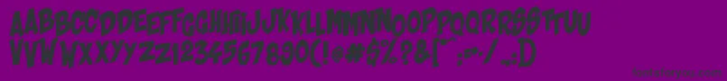 Shaka Pow Upright Font – Black Fonts on Purple Background