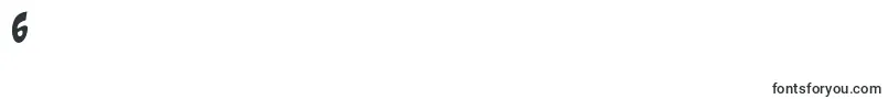 Shaka Pow Upright-Schriftart – Schriften für die Ziffer 6