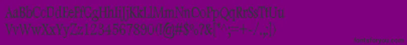 DweeboGothicCondensed Font – Black Fonts on Purple Background