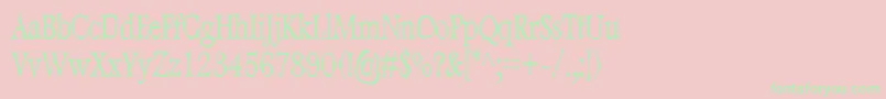 DweeboGothicCondensed Font – Green Fonts on Pink Background