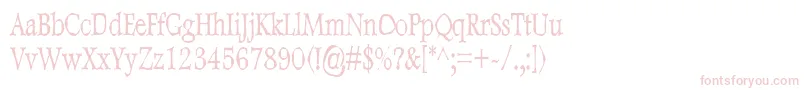 DweeboGothicCondensed Font – Pink Fonts on White Background