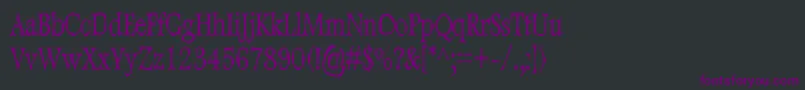 DweeboGothicCondensed Font – Purple Fonts on Black Background