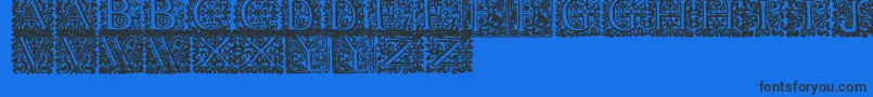 Shakespeare To Be Or Not To Be Font – Black Fonts on Blue Background