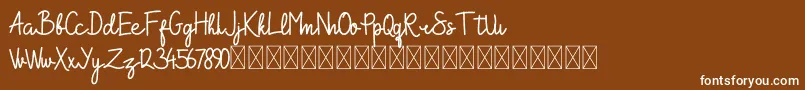 ShakilaYasmin Font – White Fonts on Brown Background