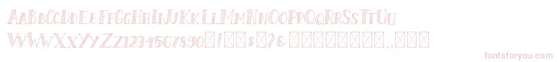 ShalmoneHunter Font – Pink Fonts on White Background