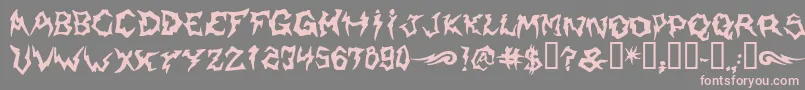 Шрифт Shaman – розовые шрифты на сером фоне