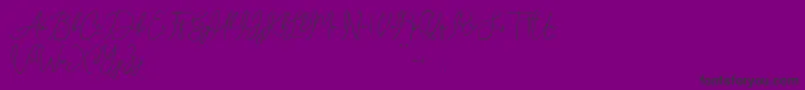 Shamissa Font – Black Fonts on Purple Background