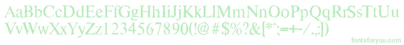 ThamesantiqueRegular Font – Green Fonts on White Background