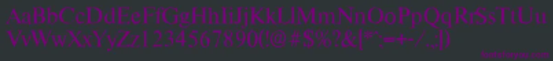 ThamesantiqueRegular Font – Purple Fonts on Black Background