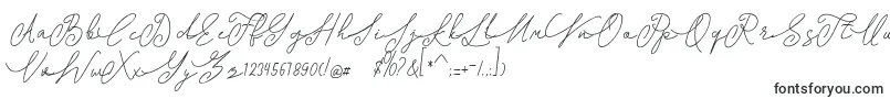 Czcionka shangrela – czcionki kaligraficzne