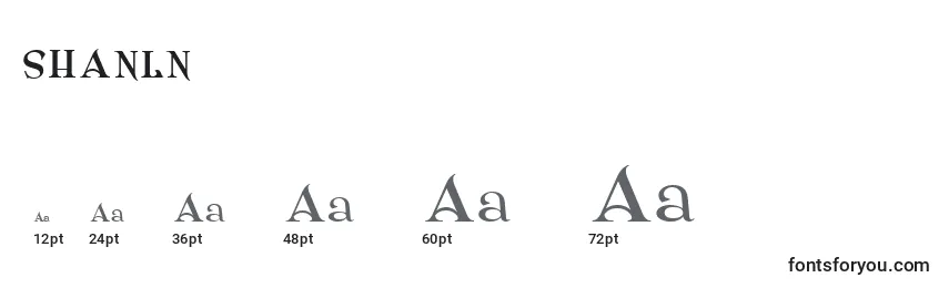 Tamaños de fuente SHANLN   (140594)