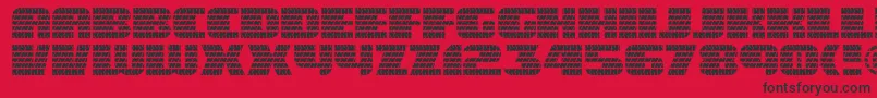 フォントEaglegtii – 赤い背景に黒い文字