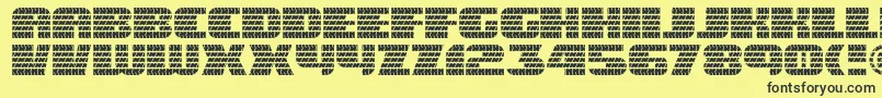 Eaglegtii Font – Black Fonts on Yellow Background