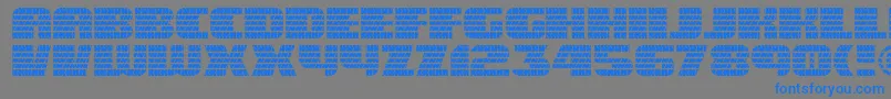 Eaglegtii Font – Blue Fonts on Gray Background
