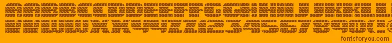 Eaglegtii Font – Brown Fonts on Orange Background