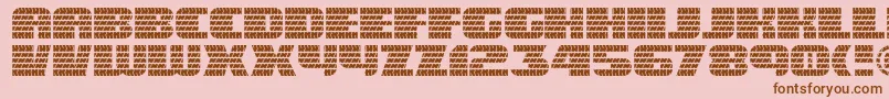 Eaglegtii Font – Brown Fonts on Pink Background