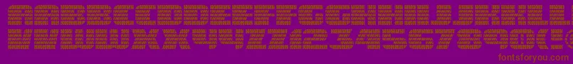 Eaglegtii Font – Brown Fonts on Purple Background