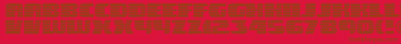 Eaglegtii Font – Brown Fonts on Red Background