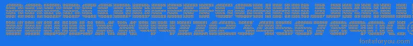 Eaglegtii Font – Gray Fonts on Blue Background