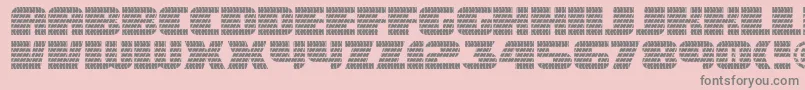 Eaglegtii Font – Gray Fonts on Pink Background