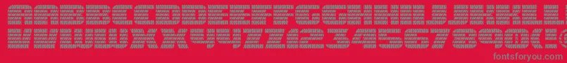 Eaglegtii Font – Gray Fonts on Red Background