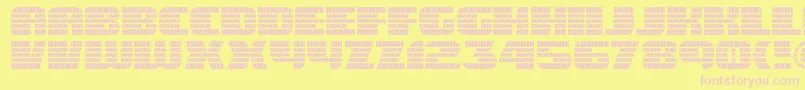 Eaglegtii-fontti – vaaleanpunaiset fontit keltaisella taustalla