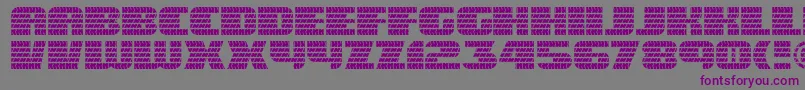 フォントEaglegtii – 紫色のフォント、灰色の背景