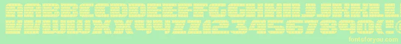 Eaglegtii Font – Yellow Fonts on Green Background