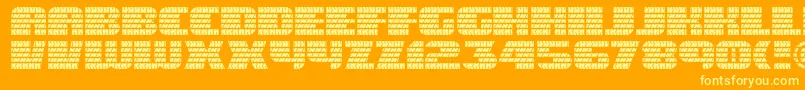 Eaglegtii Font – Yellow Fonts on Orange Background