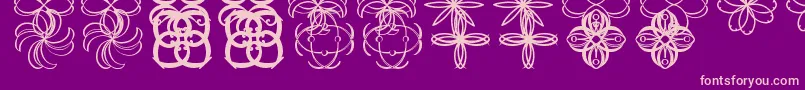 Shapes St Font – Pink Fonts on Purple Background