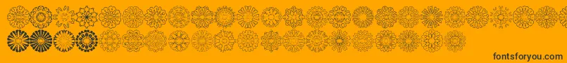 Więcej informacji o czcionce shapes Czcionka shapes – czarne czcionki na pomarańczowym tle