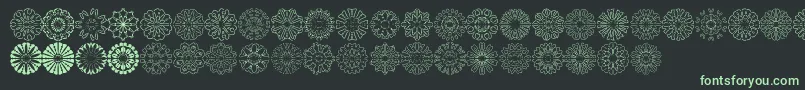 Шрифт shapes – зелёные шрифты на чёрном фоне