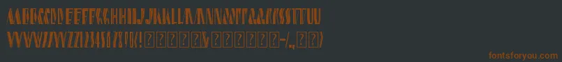 shardikka 2 Font – Brown Fonts on Black Background