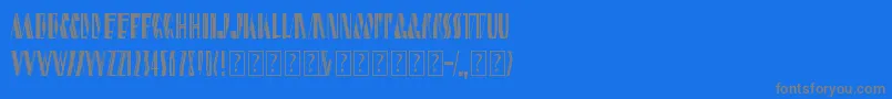 shardikka 2-Schriftart – Graue Schriften auf blauem Hintergrund