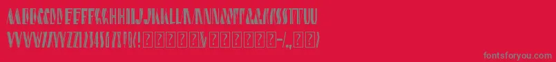 shardikka 2 Font – Gray Fonts on Red Background