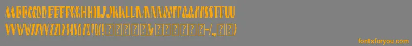 shardikka 2 Font – Orange Fonts on Gray Background